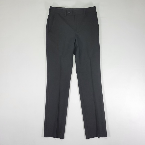 DKNY Men's Dress Pant Trousers BLack DURAN Poly Blend 29x32 NEW WITH TAG‎ - Picture 1 of 8